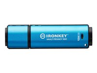 Kingston IronKey Vault Privacy 50C - USB-flashstasjon - kryptert - 256 GB - USB-C 3.2 Gen 1 - TAA-samsvar IKVP50C/256GB