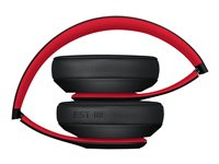 Beats Studio3 Wireless - The Beats Decade Collection - hodetelefoner med mikrofon - full størrelse - Bluetooth - trådløs - aktiv støydemping - lydisolerende - rød, utfordrende svart MX422ZM/A