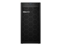Dell EMC PowerEdge T150 - Server - MT - 1-veis - 1 x Xeon E-2334 / 3.4 GHz - RAM 16 GB - HDD 2 TB - Matrox G200 - GigE - uten OS - monitor: ingen - svart - BTP - med 3 Years Basic Onsite C2YCK