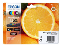 Epson 33XL Multipack - 5-pack - 47 ml - XL - svart, gul, cyan, magenta, fotosort - original - blister - blekkpatron - for Expression Premium XP-530, XP-630, XP-635, XP-640, XP-645, XP-830, XP-900 C13T33574011