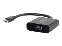 C2G Mini DisplayPort to HDMI Active Adapter Converter 4K UHD - Black - Video adapter - Mini DisplayPort hann til HDMI hunn - trippel beskyttelse - svart - 4K-støtte 84307