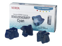 Xerox Phaser 8560MFP - 3-pack - cyan - faste blekktyper - for Phaser 8560 108R00723