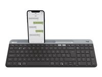 Logitech Slim Multi-Device K580 - Tastatur - Bluetooth, 2.4 GHz - Pan Nordic - grafitt 920-009274