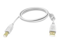 Vision Techconnect - USB-kabel - USB-type B (hann) til USB (hann) - USB 2.0 - 1 m - hvit TC 1MUSB