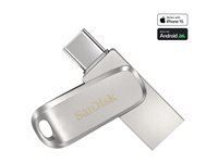 SanDisk Ultra Dual Drive Luxe - USB-flashstasjon - 64 GB - USB 3.1 Gen 1 / USB-C SDDDC4-064G-G46