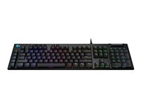 Logitech Gaming G815 - Tastatur - bakgrunnsbelyst - USB - Pan Nordic - tastsvitsj: GL Clicky - svart 920-009092