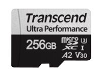 Transcend 340S - Flashminnekort - 256 GB - A2 / Video Class V30 / UHS-I U3 / Class10 - microSDXC TS256GUSD340S