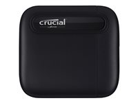 Crucial X6 - SSD - 2 TB - ekstern (bærbar) - USB 3.1 Gen 2 (USB-C kontakt) - svart CT2000X6SSD9