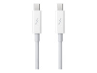 Apple - Thunderbolt-kabel - Mini DisplayPort (hann) til Mini DisplayPort (hann) - 2 m - hvit - for iMac; Mac mini (I midten av 2011, I slutten av 2014, Sent i 2012); MacBook Air MD861ZM/A
