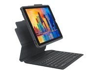 ZAGG Pro Keys - Tastatur og folioveske (avtakbart etui) - bakgrunnsbelyst - trådløs - Bluetooth - QWERTY - Nordisk 103410816