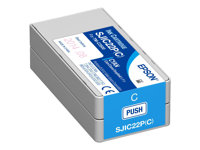 Epson SJIC22P(C) - Cyan - original - blekkpatron - for TM C3500 C33S020602