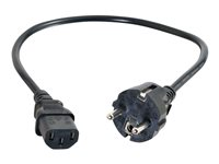 C2G Universal Power Cord - Strømkabel - power CEE 7/7 (hann) til power IEC 60320 C13 - 10 m - formstøpt - svart 88547