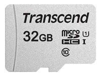 Transcend 300S - Flashminnekort (adapter inkludert) - 32 GB - UHS-I U1 / Class10 - microSDHC UHS-I TS32GUSD300S-A