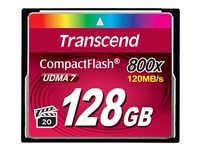 Transcend - Flashminnekort - 128 GB - 800x - CompactFlash TS128GCF800