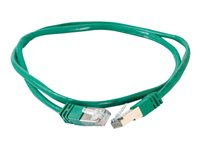 C2G Cat5e Booted Shielded (STP) Network Patch Cable - Koblingskabel - RJ-45 (hann) til RJ-45 (hann) - 10 m - STP - CAT 5e - formstøpt - grønn 83840