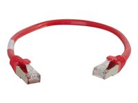 C2G Cat5e Booted Shielded (STP) Network Patch Cable - Koblingskabel - RJ-45 (hann) til RJ-45 (hann) - 15 m - STP - CAT 5e - formstøpt - rød 83796