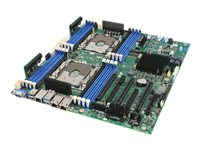 Intel Server Board S2600STQR - Hovedkort - SSI EEB - Intel - Socket P - 2 Støttede CPU-er - C628 Chipset - USB 3.0 - 2 x 10 Gigabit LAN - innbygd grafikk S2600STQR