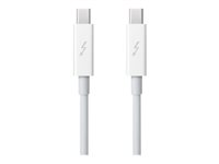 Apple - Thunderbolt-kabel - Mini DisplayPort (hann) til Mini DisplayPort (hann) - 50 cm - hvit - for iMac; Mac mini (I midten av 2011, I slutten av 2014, Sent i 2012); MacBook Air MD862ZM/A