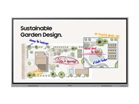 Samsung Interactive Display WE75FX - 75" Diagonalklasse WEFX Series LED-bakgrunnsbelyst LCD-skjerm - utdanning / næringsliv - med innebygd interaktiv tusjtavle, berøringsskjerm (flerberørings) - 4K UHD (2160p) 3840 x 2160 LH75WEFWLGCXEN