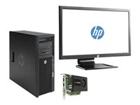 HP Workstation Z220 - CMT - Xeon E3-1245V2 3.4 GHz - vPro - 4 GB - HDD 1 TB - LED 23" BWM475ET4