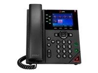 Poly VVX 350 - VoIP-telefon - treveis anropskapasitet - SIP, SRTP, SDP - 6 linjer - svart - Samsvar med GSA Trade - TAA-samsvar 89B71AA#AC3