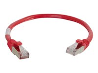 C2G Cat5e Booted Shielded (STP) Network Patch Cable - Koblingskabel - RJ-45 (hann) til RJ-45 (hann) - 4 m - STP - CAT 5e - formstøpt - rød 83793