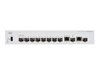 Cisco Business 350 Series CBS350-8S-E-2G - Switch - L3 - Styrt - 8 x Gigabit SFP + 2 x kombo for Gigabit Ethernet/Gigabit SFP - rackmonterbar CBS350-8S-E-2G-EU