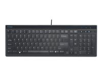 Kensington SlimType - Tastatur - USB - Storbritannia - svart K72357UK