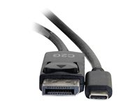 C2G 10ft USB C to DisplayPort Cable - 4K Video - M/M - Adapterkabel - 24 pin USB-C (hann) til DisplayPort (hann) - USB 3.1 / Thunderbolt 3 / DisplayPort - 3.05 m - 4K-støtte, gullglimtkontakter - svart 26905