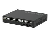 NETGEAR AV Line M4250-40G8XF-PoE++ - Switch - L3 - Styrt - 40 x 10/100/1000 (PoE++) + 8 x 1 Gigabit / 10 Gigabit SFP+ - side til side-luftflyt - rackmonterbar - PoE++ (2880 W) GSM4248UX-100EUS