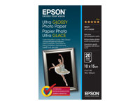 Epson Ultra Glossy Photo Paper - Blank - 100 x 150 mm 20 ark fotopapir - for EcoTank ET-1810, 2810, 2811, 2814, 2815, 2820, 2825, 2826, 2850, 2851, 2856, 4800, 4850 C13S041926