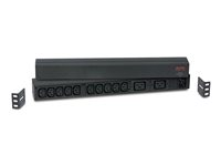 APC Basic Rack-Mount PDU - Strømfordelingslist (kan monteres i rack) - AC 208/230 V - inngang: IEC 60320 C20 - utgangskontakter: 12 (power IEC 60320 C13, IEC 60320 C19) - Hele verden - svart - for P/N: SMTL1000RMI2UC, SMX1000C, SMX1500RM2UC, SMX1500RM2UCNC, SMX750C, SMX750CNC AP9559