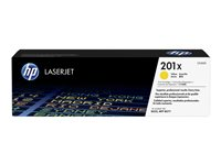 HP 201X - Høy ytelse - gul - original - LaserJet - tonerpatron (CF402X) - for Color LaserJet Pro M252dn, M252dw, M252n, MFP M277c6, MFP M277dw, MFP M277n CF402X