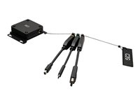 C2G 4K HDMI Dongle Adapter Ring with Mini DisplayPort, DisplayPort, and USB C - Retractable Universal Mount - Videoadaptersett - svart - 4K-støtte C2G30029