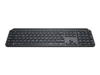 Logitech MX Keys - Tastatur - bakbelysning - Bluetooth, 2.4 GHz - Pan Nordic - grafitt 920-009411