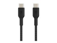 Belkin BOOST CHARGE - USB-kabel - 24 pin USB-C (hann) til 24 pin USB-C (hann) - 1 m - svart CAB004BT1MBK