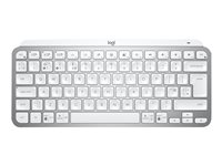 Logitech MX Keys Mini for Business - Tastatur - bakbelysning - trådløs - Bluetooth LE - QWERTY - Pan Nordic - blekgrå 920-010605