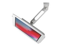 Compulocks iPad Pro 11" (1-4th Gen) Space Enclosure Swing Wall Mount - Innhegning - Tyverisikker - for nettbrett - låsbar - høyverdig aluminium - hvit - skjermstørrelse: 12.9" - veggmonterbar, overflatemonterbar, skranketopp - for Apple 11-inch iPad Pro (1. generasjon, 2. generasjon, 3. generasjon, 4. generasjon) 827W211SENW