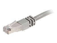 C2G Cat5e Booted Shielded (STP) Network Patch Cable - Koblingskabel - RJ-45 (hann) til RJ-45 (hann) - 15 m - STP - CAT 5e - formstøpt - grå 83756