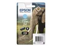 Epson 24 - 5.1 ml - lys cyan - original - blekkpatron - for Expression Photo XP-55, 750, 760, 850, 860, 950, 960, 970; Expression Premium XP-750, 850 C13T24254012