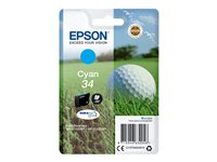 Epson 34 - 4.2 ml - cyan - original - blekkpatron - for WorkForce Pro WF-3720, WF-3720DWF, WF-3725DWF C13T34624010
