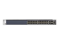 NETGEAR M4300-28G - Switch - L3 - Styrt - 2 x 10/100/1000/10000 + 2 x 10 Gigabit SFP+ + 24 x 10/100/1000 - front til bakside-luftflyt - rackmonterbar GSM4328S-100NES