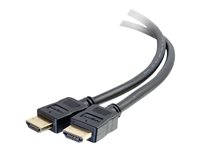 C2G Performance Series 6ft 4K HDMI Cable - High Speed HDMI - In-Wall CMG Rated - 4K 60Hz - HDMI-kabel med Ethernet - HDMI hann til HDMI hann - 1.83 m - skjermet - svart - 4K-støtte 50182