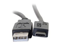 C2G 2m USB 2.0 USB Type C to USB A Cable M/M - USB C Cable Black - USB-kabel - USB (hann) til 24 pin USB-C (hann) - USB 2.0 - 2 m - formstøpt - svart 88871