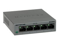 NETGEAR GS305 - Switch - ikke-styrt - 5 x 10/100/1000 - stasjonær, veggmonterbar GS305-300PES
