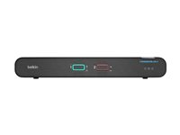Belkin Universal Secure Dual-Head - 2. generasjon - KVM / lydsvitsj - 2 x KVM/lyd - 1 lokalbruker - stasjonær - TAA-samsvar F1DN202KVM-UN-4