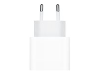 Apple 20W USB-C Power Adapter - Strømadapter - 20 watt (24 pin USB-C) MHJE3ZM/A