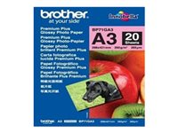 Brother Innobella Premium Plus BP71GA3 - Blank - A3 (297 x 420 mm) - 260 g/m² - 20 ark fotopapir - for Brother HL-J6000, MFC-J2340, J3540, J3940, J5630, J6580, J6583, J6983, J6995, J6997, J6999 BP71GA3