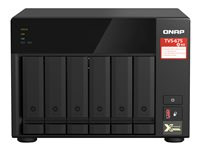 QNAP TVS-675 - NAS-server - 6 brønner - SATA 6Gb/s - RAID 5, 6, 10 - RAM 8 GB - Gigabit Ethernet / 2.5 Gigabit Ethernet - iSCSI støtte TVS-675-8G