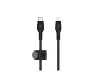 Belkin BoostCharge - Lightning-kabel - 24 pin USB-C hann til Lightning hann - 2 m - svart CAA011BT2MBK